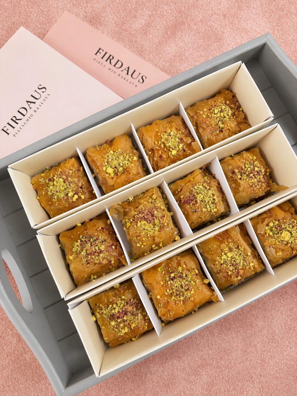 Plated baklava